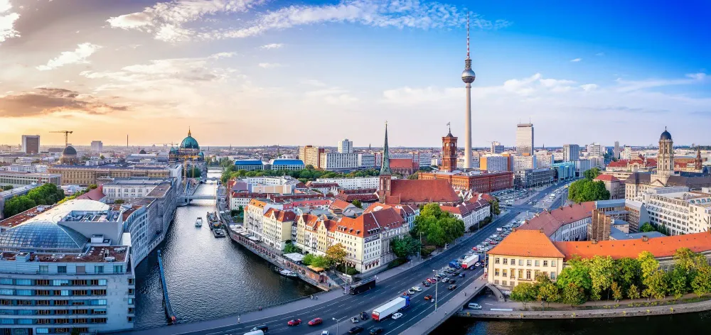 panoramic berlin skyline